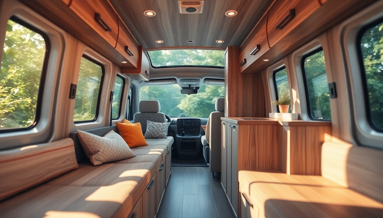 Explore innovative solutions for upgrading camper vans with a modern interior design and cozy atmosphere.