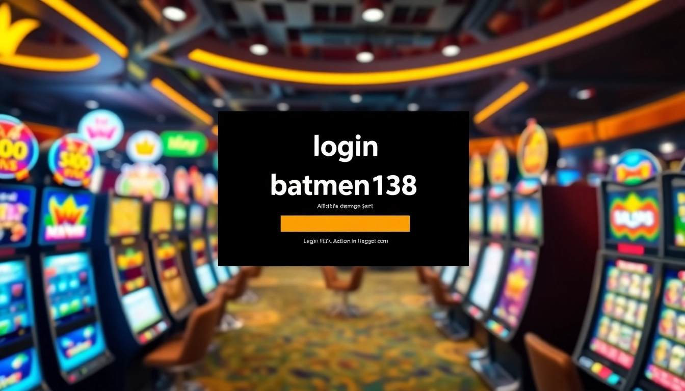 Masukkan untuk login batman138 pada antarmuka kasino online yang menarik.