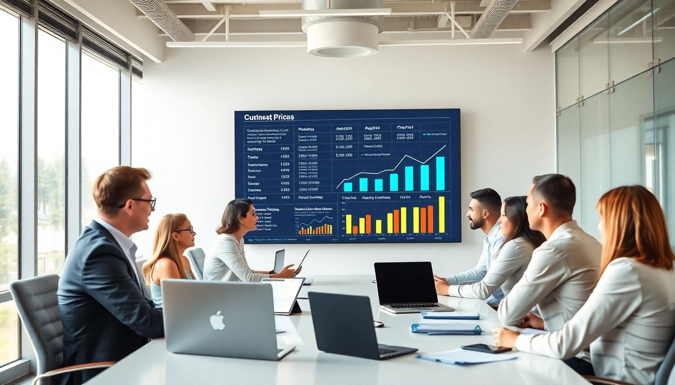 Reviewing strategies to find competitor pricing in a collaborative business environment.