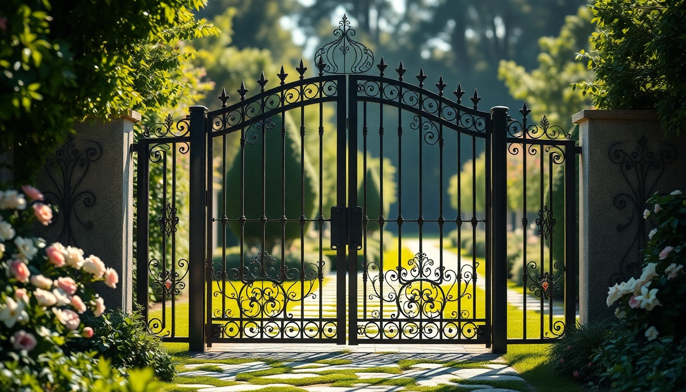 Enhance your property with custom steel gates showcasing elegance and craftsmanship.