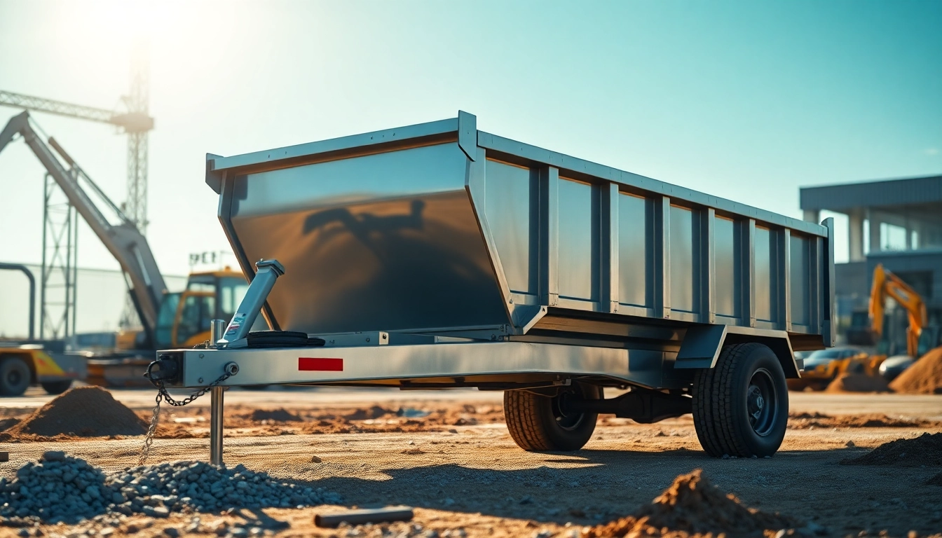 Find quality dump trailer for sale near me featuring a sturdy design and hydraulic capabilities.