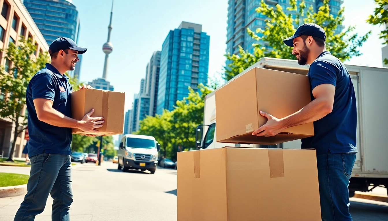 Toronto best moving company offers reliable services showcased with professional movers.