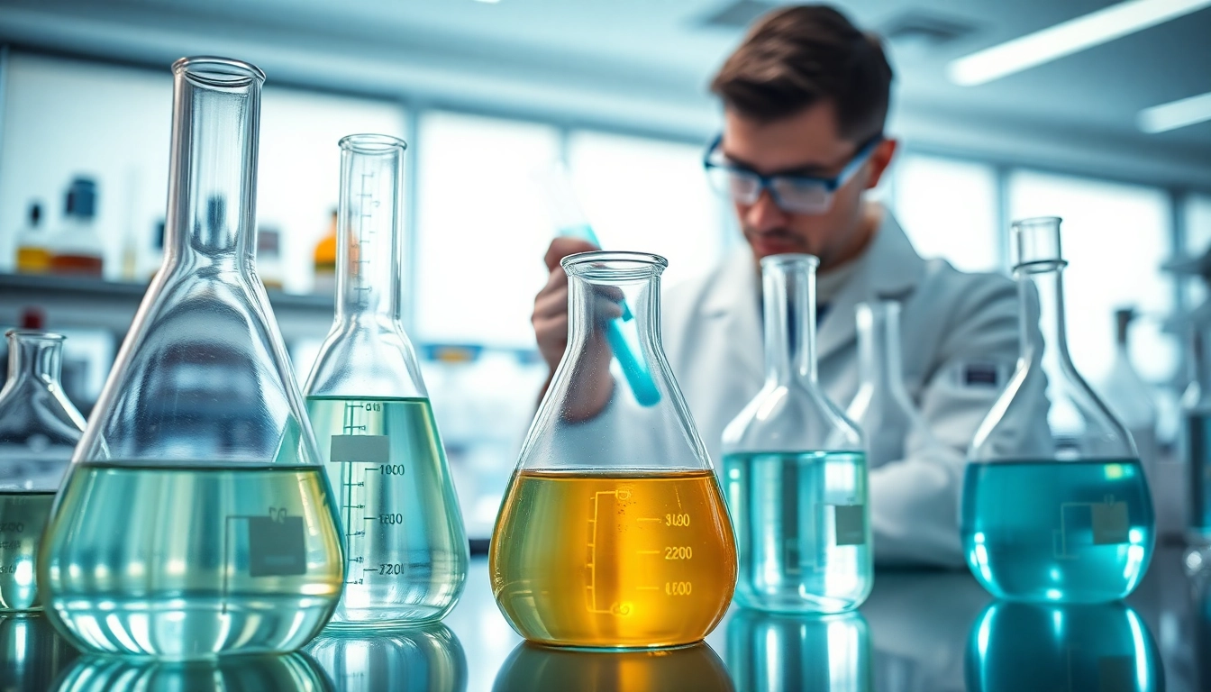 Creating cellulose ether in a professional lab environment highlights the scientific process.
